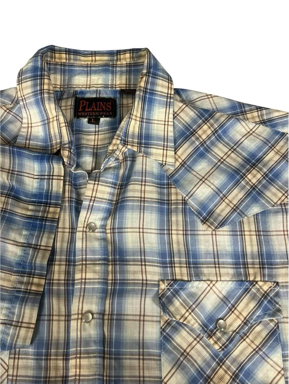Plains Western Wear Pearl Snap Short Sleeve